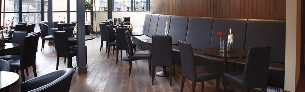 Restaurant chairs and tables