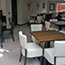 Designer restaurant furniture for a restaurant in Penicuik